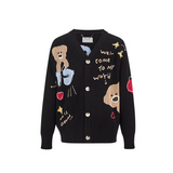 13DE MARZO | 2509 Doozoo Doodles Cardigan Black