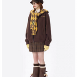 13DE MARZO | 2511 Harry Potter Hogwarts Four Houses Bear Zipper Hoodie Brown