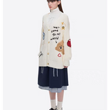 13DE MARZO | 2509 Doozoo Doodles Cardigan White