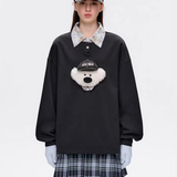 13DE MARZO | 2509 Real Cap Bear Sweater Grey