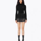 ANN ANDELMAN 2512 满天星水洗牛仔半裙