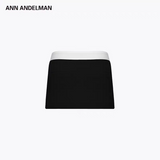 ANN ANDELMAN 2511 织带logo包臀裙 黑