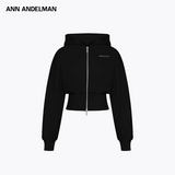 ANN ANDELMAN 2512 短款拉链高腰连帽外套