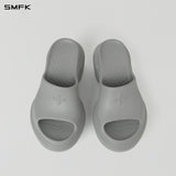 SMFK 2610 流线一体高跟厚底运动拖鞋 星空银