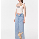 13DE MARZO | 2510 Bear Heart Shape Waist Jeans