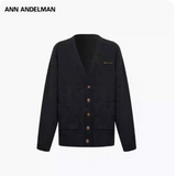 ANN ANDELMAN 2510 宽松加厚腊肠狗针织开衫