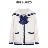 13DE MARZO | 2510 Sailor Knitted Cardigan White