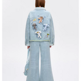 13DE MARZO | 2509 Holiday Plushies Denim Jacket