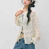 SOMESOWE 2604 氛围好褶皱波点衬衫