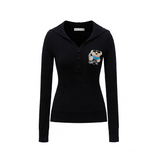 13DE MARZO | 2510 Bear Knit Fit Hoodie Black