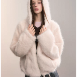 VIA PITTI 2601 毛茸茸氛围感连帽外套