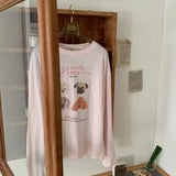 KOREAN COLLECTION 2504 卡通狗狗印花长袖