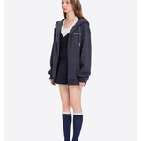 13DE MARZO | 2604 Shine Logo Zip Hoodie Royal Blue