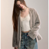 VIA PITTI 2601 渐变环保皮草毛绒外套