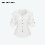 ANN ANDELMAN 2610 开领慵懒感衬衫