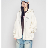 ADLV 2511 字母Logo连帽卫衣 象牙白