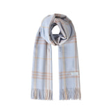 MARDI MERCREDI 2511 WOOL MUFFLER CHECK BLUE