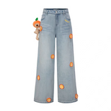 13DE MARZO | 2510 Bear Mini Fruit Jeans Blue