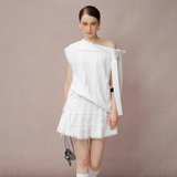 DIANA VEVINA 2507 木耳边无袖小衫