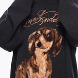 ANN ANDELMAN 2512 腊肠狗套头毛衣