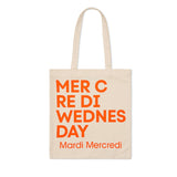 MARDI MERCREDI 2601 CANVAS BAG FLOWER DU MERCREDI_CREAM ORANGE