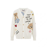 13DE MARZO | 2509 Doozoo Doodles Cardigan White