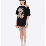 13DE MARZO | 2506 Bear Stickers T-shirt Black