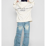 ADLV 2511 字母Logo连帽卫衣 象牙白