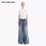 ANN ANDELMAN 2507 叠褶短袖修身Tee 白