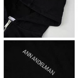 ANN ANDELMAN 2512 短款拉链高腰连帽外套