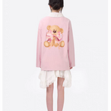 13DE MARZO | 2510 RONRON Bear Ribbon Sweatshirt Pink