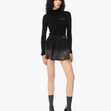 ANN ANDELMAN 2512 满天星水洗牛仔半裙