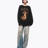 ANN ANDELMAN 2512 腊肠狗套头毛衣