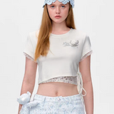 13DE MARZO | 2507 Bear Lacy Tight Short White