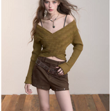 VIA PITTI 2512 不规则铆钉百搭短裤