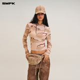SMFK 2409 狂野大陆手工牛仔棒球帽 荒野棕