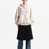 MATIN KIM 2604 VINTAGE WASHED GRAFFITI HOODY ZIP UP