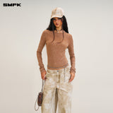 SMFK 2409 狂野大陆手工染色牛仔棒球帽 荒野棕