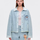 13DE MARZO | 2509 Holiday Plushies Denim Jacket
