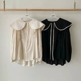 KOREAN COLLECTION 2506 大翻领长袖宽松衬衫