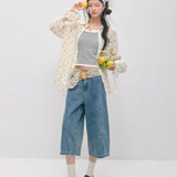 SOMESOWE 2604 氛围好褶皱波点衬衫