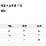 ANN ANDELMAN 2512 满天星水洗牛仔半裙