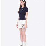 13DE MARZO | 2603 Mini Logo Tight Tee Black