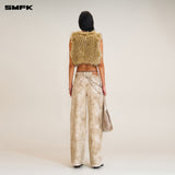 SMFK 2509 荒野钻石阔腿牛仔裤