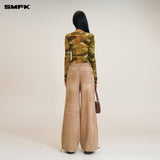 SMFK 2509 野性起源手工塔型运动工装裤 牛仔棕