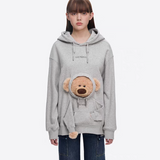 13DE MARZO | 2509 Doozoo Pocket Bear Hoodie Grey