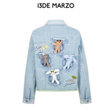 13DE MARZO | 2509 Holiday Plushies Denim Jacket