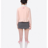 13DE MARZO | 2510 RONRON Bear Ribbon Cardigan Pink
