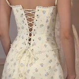 JUBIN 2507 Corset Top Blue