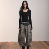 VIA PITTI 2601 美式街头弯刀廓形宽松休闲裤